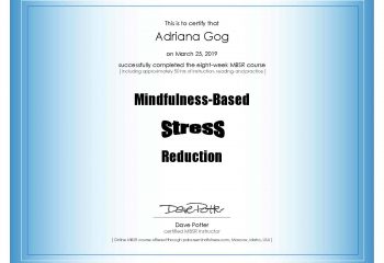 cerificat Mindfulness-Based-Stress-Reduction